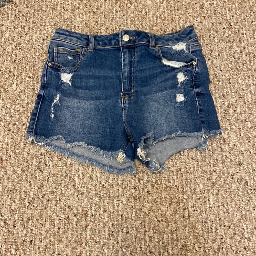 Blue Jean shorts. Worn once. Size 9